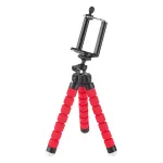 Trepied flexibil roșu pentru telefon și cameră Kruger&Matz, compact
