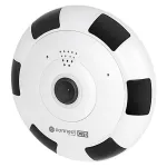 Cameră supraveghere WiFi Tuya C70 3MP fisheye 180° cu audio, IR și alarmă