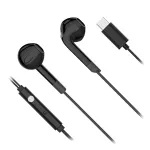 Căști in-ear Kruger&Matz cu microfon și conector USB-C, negre