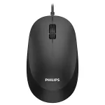 Mouse USB cu fir Philips SPK7207, optic 1200 DPI, negru