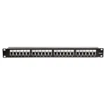 Patch panel 24 porturi UTP Cat5e 1U pentru rack 19" cu sertizare Krone/110 Emtex