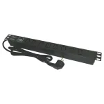 PDU rack 19 inch cu 8 prize C13, 16A, cablu 2 m Schuko, Emtex