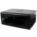 Rack de perete 4U 19 inch Spacer, usa din sticla securizata, 400 mm