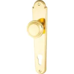 Buton fix pentru usa cu sild, finisaj auriu, model Knopfschilder