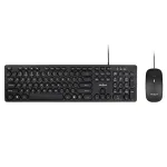 Kit tastatura si mouse cu fir Rebel WDS200, USB, 1600 DPI, negru