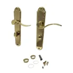 Set mânere ușă WC Combi-L 08/072/0,6 (stânga), finisaj auriu