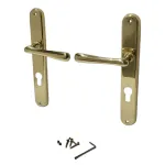 Set mânere pentru ușă Elegant PZ 72 mm, auriu lucios, stânga