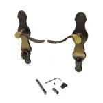 Set mânere ușă cu rozetă WC Löffel-L 08/090/06, finisaj bronz