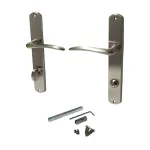 Set mânere pentru ușă Verona WC, finisaj satinat, stânga (L)