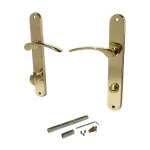 Set mânere ușă Violetta WC 08/090/0,6, finisaj auriu lucios