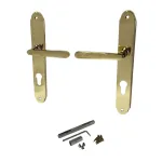Set mânere ușă Wien-2 PZ 72 mm, finisaj auriu, stânga (L)