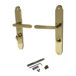 Set mânere pentru ușă Wien-2 WC 08/072/0,6, finisaj auriu lucios, stânga