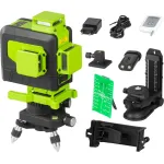 Nivela laser verde Strend Pro Industrial 4x3D cu telecomandă, în cutie