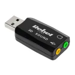 Placă de sunet USB Rebel 5.1 virtual, Plug & Play, fără drivere