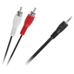 Cablu audio Jack 3,5 mm la 2 RCA, stereo, 7,5 m pentru boxe