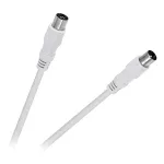 Cablu RF video alb de 15 m pentru conectare TV/antena