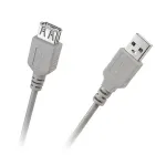 Cablu prelungitor USB 2.0 1,8 m, conector A tată la A mamă, gri