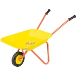 Roabă pentru copii Strend Pro, cuvă metalică, galbenă, 76×38×43 cm