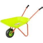 Roabă pentru copii Strend Pro, 76x38x43 cm, verde, cu cuvă din plastic