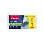 Bureți Vileda Pro Clean cu tehnologie enzimatică, pachet 2+1 buc