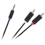 Cablu audio jack 3.5 mm tata la 2x RCA tata Cabletech Standard, 10 m
