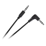 Cablu audio jack 3.5 mm tata–tata, unghi 90°, 0,5 m Cabletech