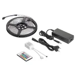 Kit bandă LED RGB 5 m Rebel cu controller culoare și alimentator 12V