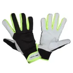 Mănuși de protecție din piele cu bumbac, flexibile, mărimea M (8), cu manșetă