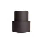 Reducție fum 120–130 mm din oțel 1,5 mm pentru sobă/șemineu
