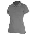 Tricou polo damă gri, 100% bumbac Ring Spun, mărimea L - Lahti Pro