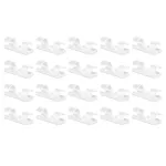 Set 20 cleme autoadezive pentru organizarea cablurilor, alb