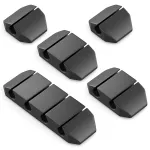 Set 5 cleme autoadezive pentru organizarea cablurilor, negru