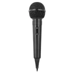 Microfon cu fir Rebel DM-202 din plastic, jack 6,35 mm, pentru karaoke