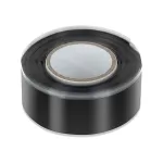 Bandă autovulcanizantă Rebel 0,8 x 19 mm, 2,5 m, neagră – izolație și etanșare