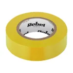 Bandă izolatoare galbenă Rebel 0,13 mm, 19 mm x 9,14 m pentru izolații