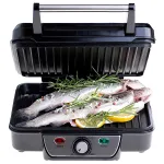 Grătar electric Mesko MS 3050, 2500W, plăci antiaderente, temperatură reglabilă