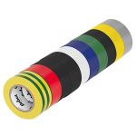 Set 10 benzi izolatoare PVC multicolor 19 mm x 10 yd pentru cabluri si reparatii