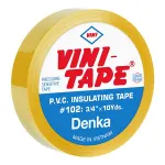 Bandă izolatoare PVC galbenă Vini Tape 0,15 mm, 19 mm x 10 yd (9,14 m)