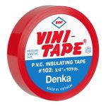 Bandă izolatoare PVC roșie Vini Tape 0,15 mm, 19 mm x 10 yds (9,14 m)
