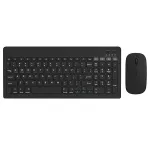 Kit tastatură și mouse wireless Omega negru, ultra-subțire, USB-C