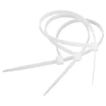 Set coliere de plastic (fașete) 2.6 x 160 mm, 100 bucăți, alb – Elematic