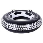 Colac gonflabil pentru piscina SunClub, 103 cm, cu 2 manere si petic reparare