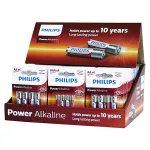 Pachet promo baterii alcaline Philips AA și AAA, 50 blistere + stand carton