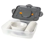 Set picnic și camping pentru 4 persoane, 26 piese, cutie compactă