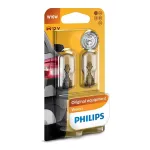 Set 2 becuri auto Philips W16W 12V pentru marșarier și poziție