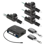 Kit închidere centralizată auto Peiying 1+3 cu telecomandă, 12V, 50 m
