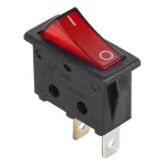 Întrerupător ON/OFF 16A 250V cu lampă roșie, tip rocker pentru panou