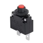 Întrerupător protecție termică cu resetare 10A, 230V, buton roșu