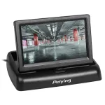 Monitor auto TFT 4.3" Peiying, 2 intrări video, PAL/NTSC, alimentare 9–32V