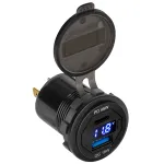 Mufă de montaj încărcare USB 63W cu PD 45W și QC 3.0, voltmetru